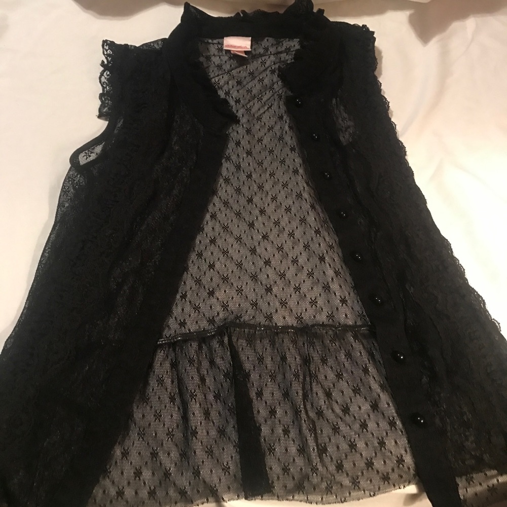 Black Lace see thru top.